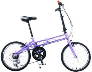 folding bike purple