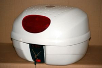 Motor Scooter Tail Top Box White Case