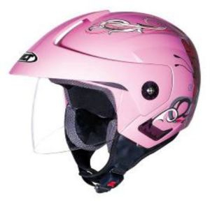 Motorbike Racing Bike Half Face Helmet for Woman