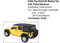 Tinted Rear Windows Soft Top for Jeep Wrangler Jk 4 Door
